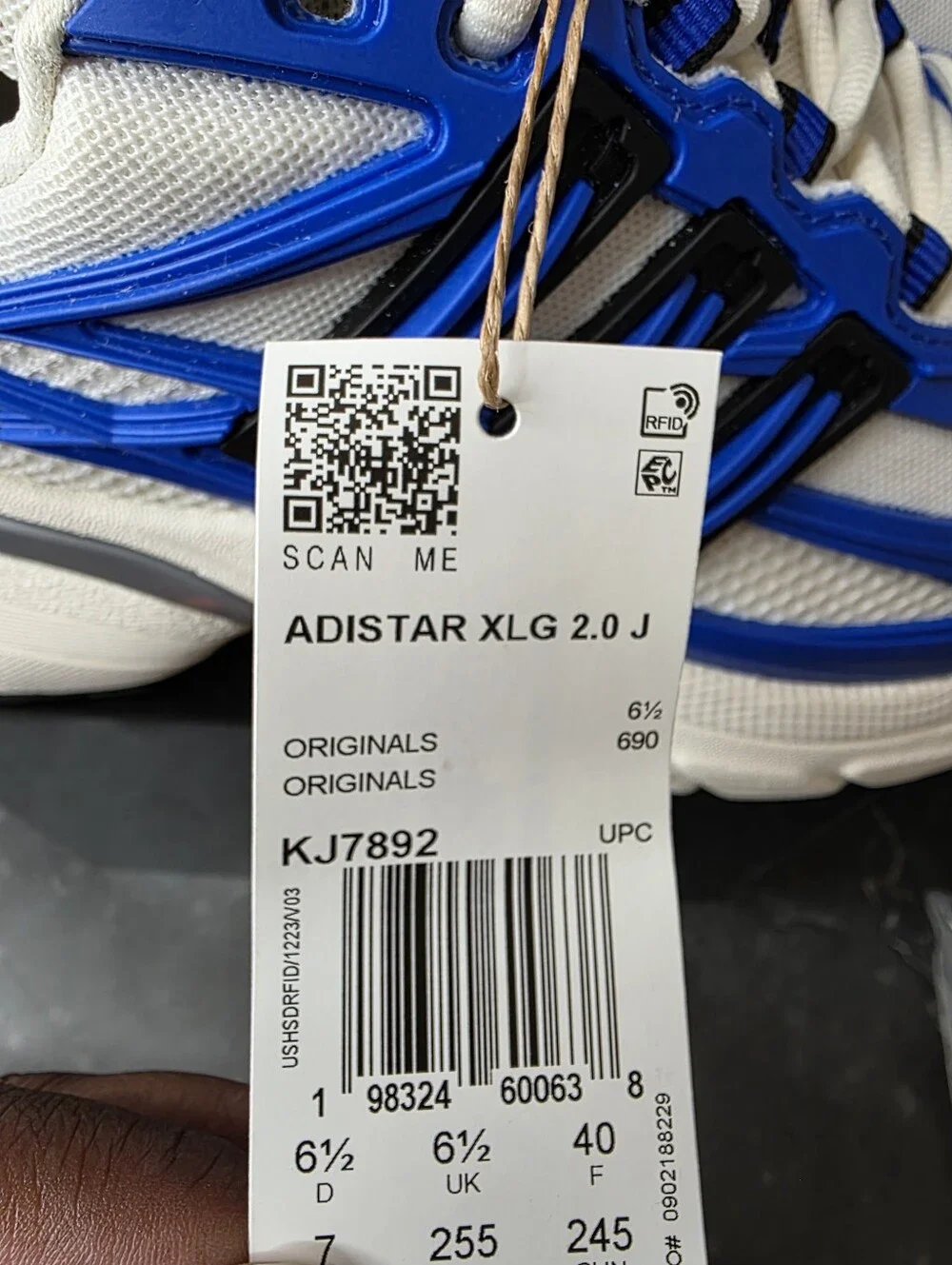 adidas Adistar XLG 2.0 J Hi-Res Blue KJ7892 Size 7Y New